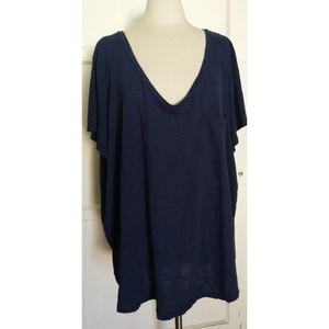 NWT Torrid navy blue short sleeve women's top
